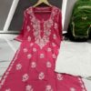 Masleen_silk_cotton_chikankari_kurti