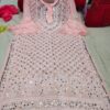 Georgette_bell_sleeves_chikankari_kurti_with_mirror_work
