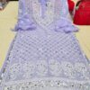 Georgette_bell_sleeves_chikankari_kurti_with_mirror_work