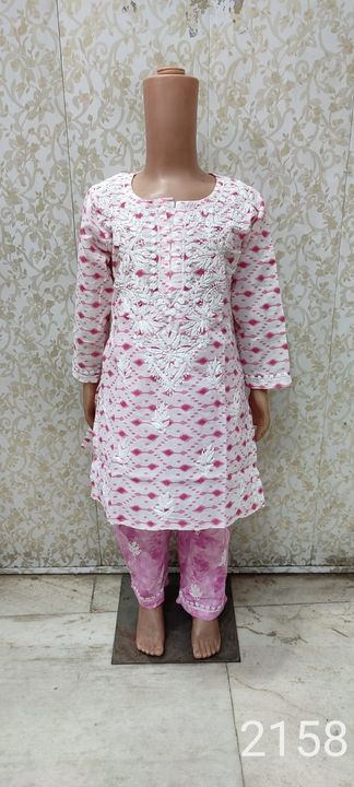 chikankari_mul_Cotton_printed_kids_set