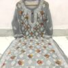 Georgette_multi_thread_rose_jaal_chikankari_kurti