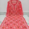 Georgette_multi_thread_rose_jaal_chikankari_kurti