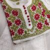 Georgette_chikankari_kurti_Ghaas_Patti_Double_Thread_Colour_Work_Frock_With_Adjustable_Dori