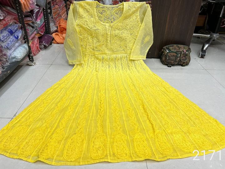 chikankari_kota_cotton_dyed_frock