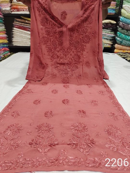 Vescouse_ghaspatti_embroidery_dyed_chikankari_kurti