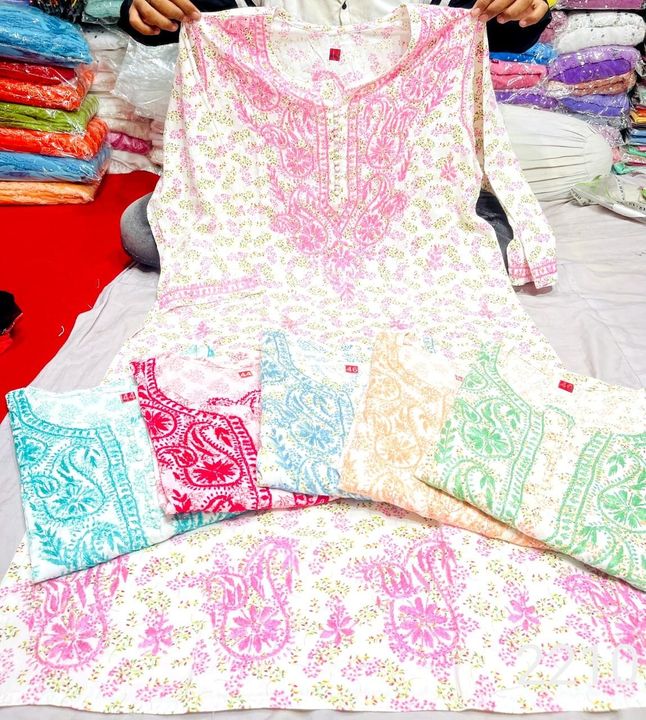 Cotton_linen_printed_chikankari_kurti