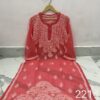 Georgette_gala_daman_chikankari_kurti