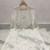 Georgette_gala_daman_chikankari_kurti