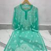 Georgette_gala_daman_chikankari_kurti