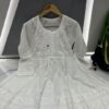 Dobby_cotton_chikankari_short_gown