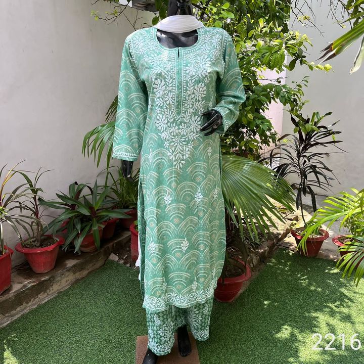 Exclusive_Printed_chikankari_kurti_and_plazzo_set