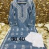 Lucknowi_chikankari_heavy_Cotton_kurti