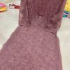 Lucknowi_chikankari_Georgette_resham_thread_jaal_kurti