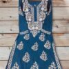 Slub_rayon_cotton_designer_chikankari_kurti