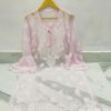 Georgette_bell_sleeves_chikankari_kurti