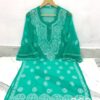 Georgette_bell_sleeves_chikankari_kurti