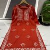 Slub_cotton_chikankari_kurti