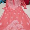 Georgette_chikankari_kurti