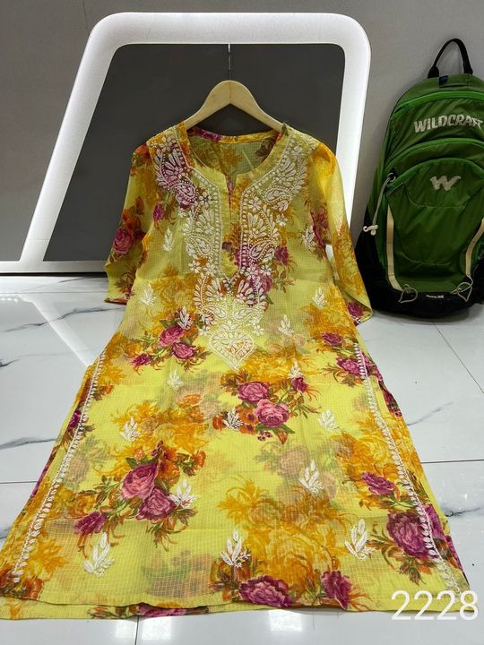 Kota_cotton_printed_chikankari__kurti