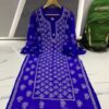 Georgette_bell_sleeves_mukaish_work_chikankari_kurti