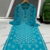 Georgette_bell_sleeves_mukaish_work_chikankari_kurti