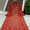 Georgette_bell_sleeves_mukaish_work_chikankari_kurti