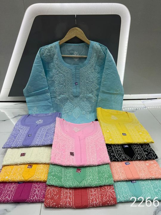 Cotton_short_chikankari_top