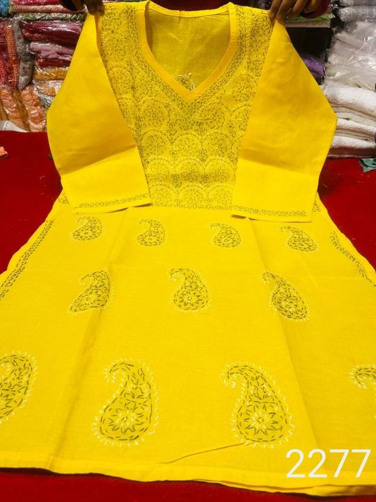 Yog_gala_chikankari_kurti