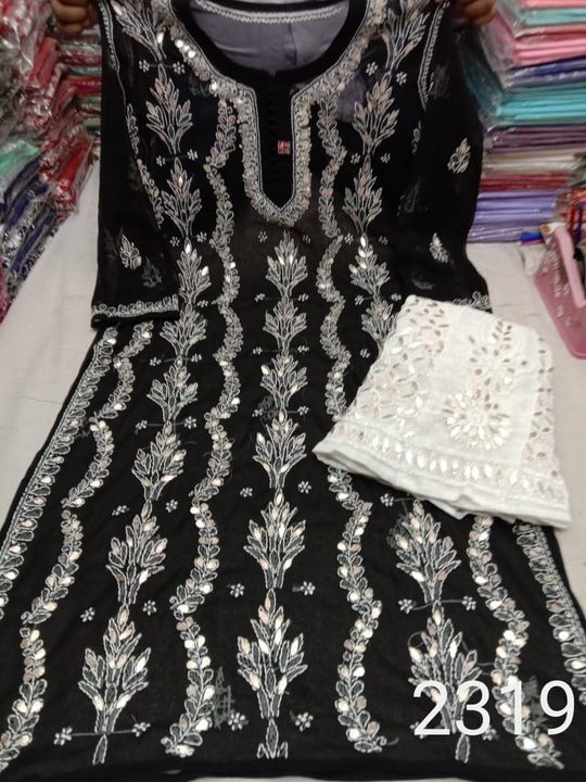 Gota_Patti_lucknowichikankari_kurti_with_gota_Patti_sharara