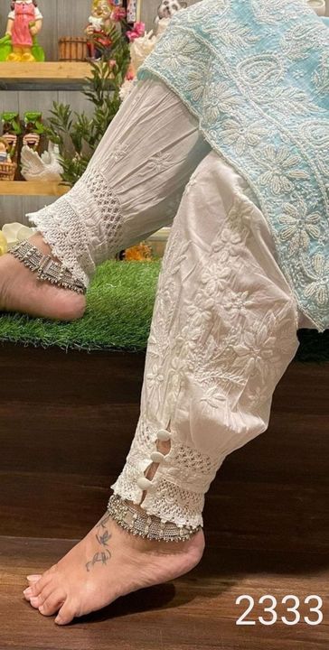 Afgani_Stylish_Pant_chikankari