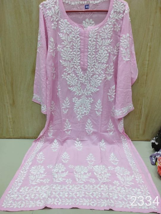 Exclusive_lucknowi_chikankari_modal_kurti