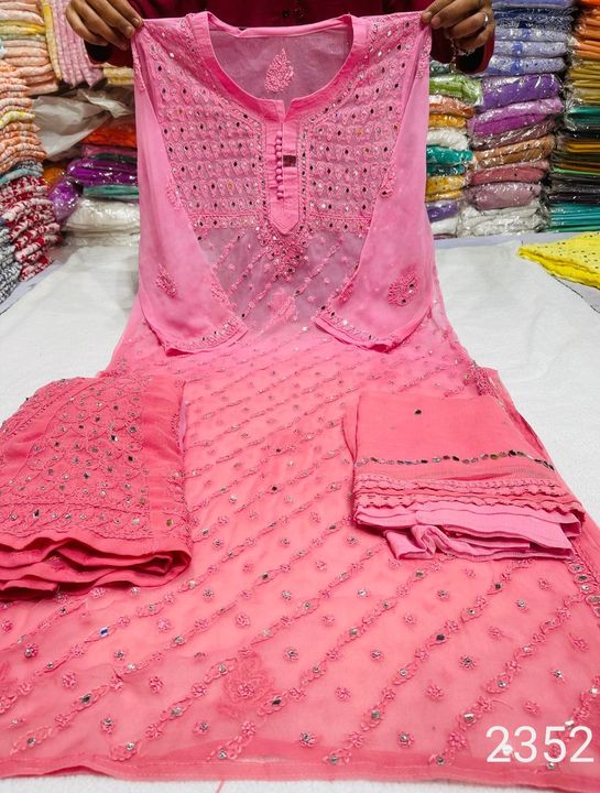 Dual_shaded_mirror_set_yog_keel_chadhi_lucknowichikankari_kurti_with_sharara_&_dupatta