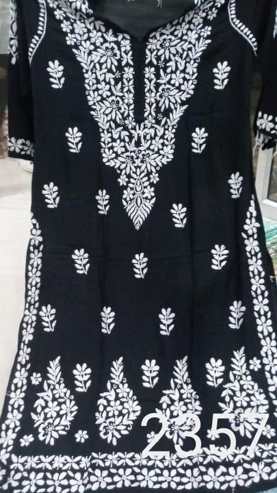 Exclusive_lucknowi_chikankari_modal_kurti