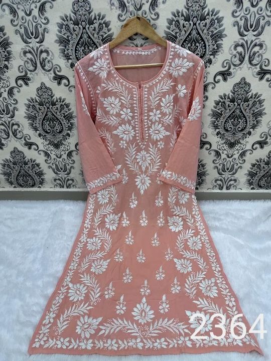 Exclusive_ucknowi_chikankari_heavy_modal_kurti