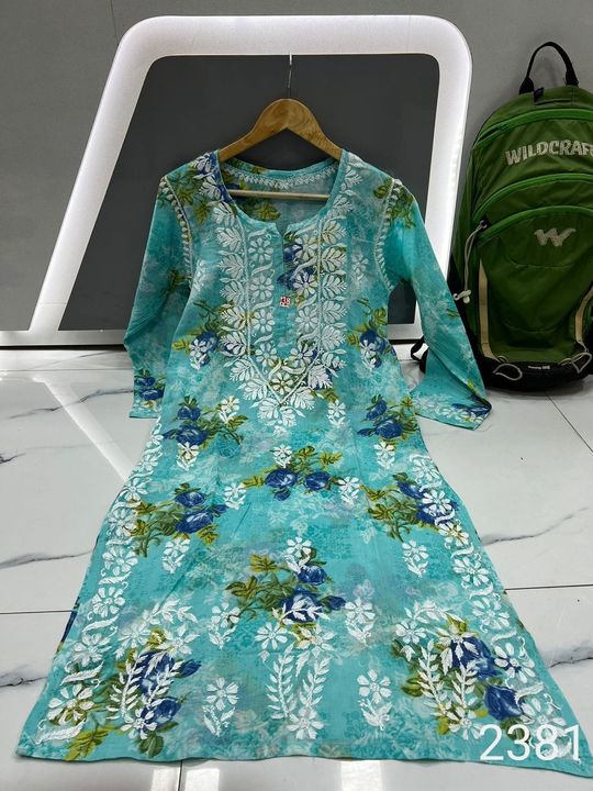 Mul_mul_cotton_printed_chikankari_kurti