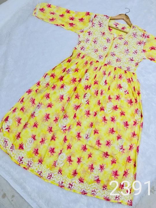 Mul_mul_cotton_printed_chikankari_gown