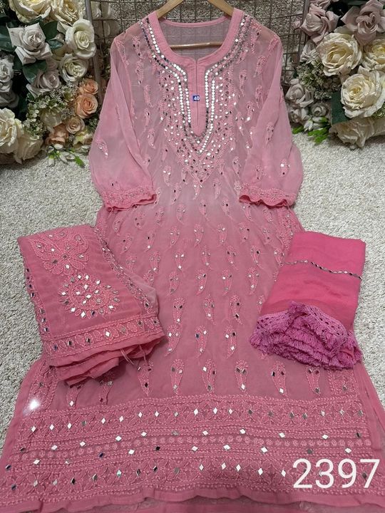 Georgette_baloon_jaal_chikankari_kurti_sharara_duptta_dye_set_with_mirror_work