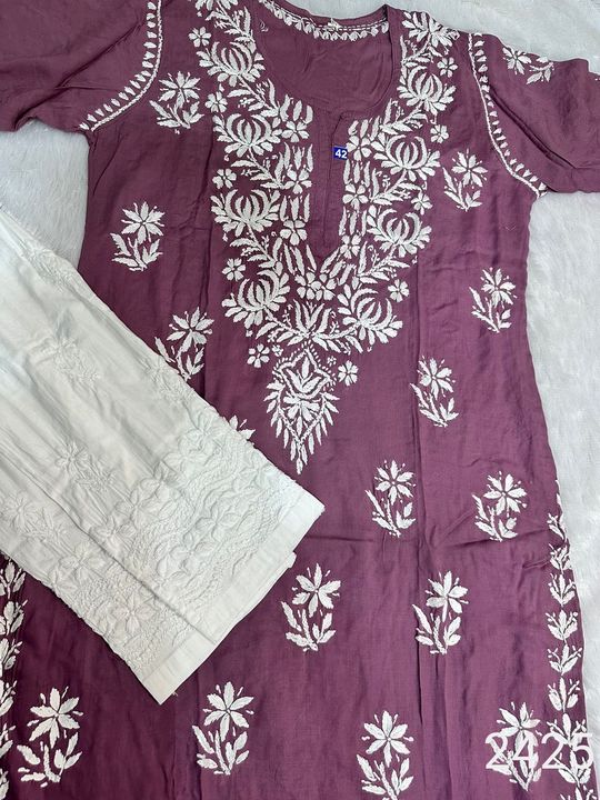 lucknowi_chikankari_lotus_modal_kurti