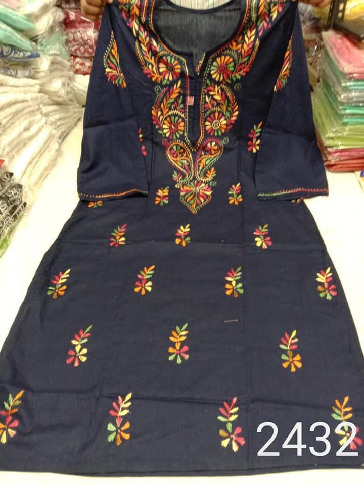 Cotton_multi_thread_chikankari_kurti