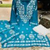Cotton_silk_chikankari_kurti_plazo_set