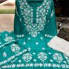 Cotton_silk_chikankari_kurti_plazo_set