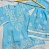 kids_collection_Cotton_chikankari_kurti_with_gharara_lace_set
