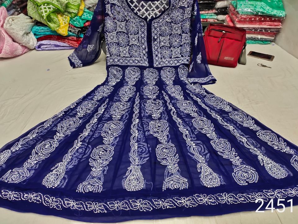 Georgette_rose_work_yok_chikankari__anarkali