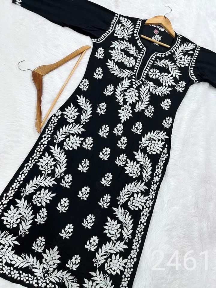 Exclusive_lucknowi_chikankari_heavy_modal_kurti