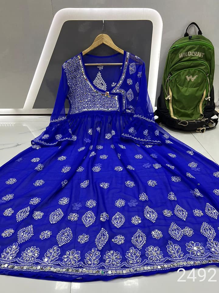 Georgette_angrakha_style_gown_with_mirror_work