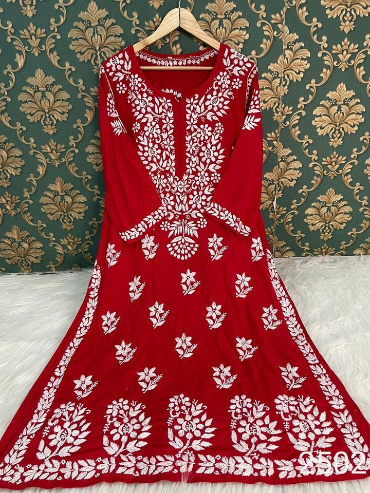 Exclusive_lucknowi_chikankari_modal_kurti