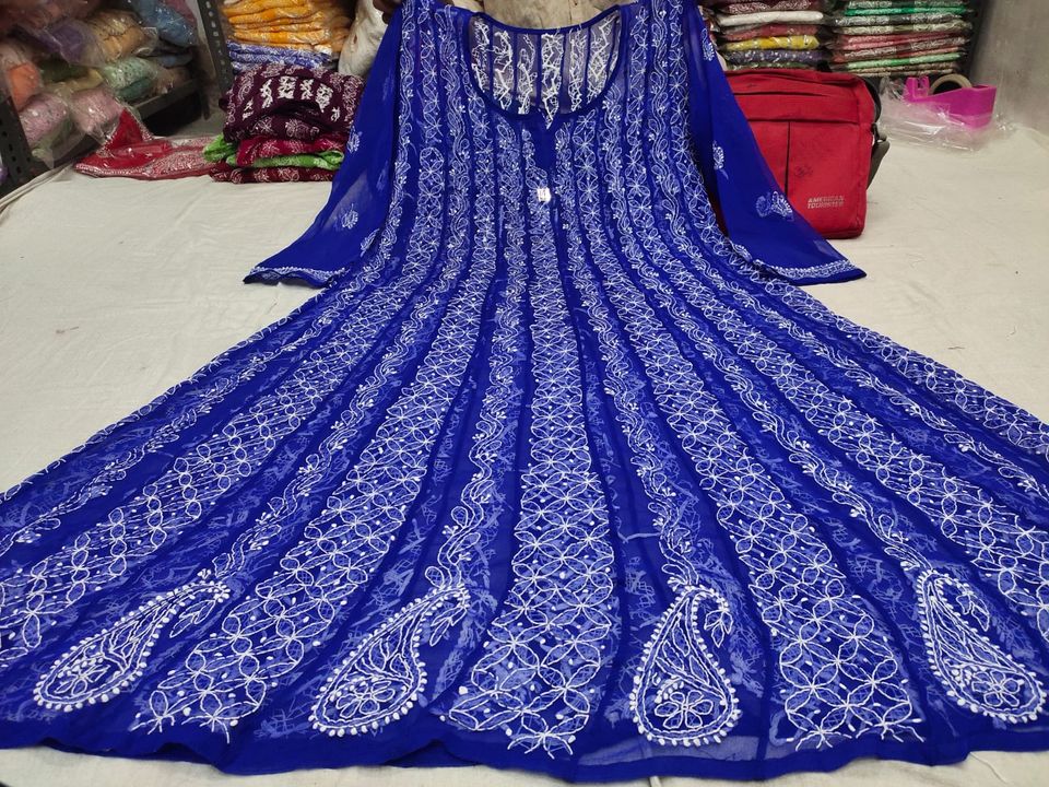 Restocked_Georgette_fine_chikankari_anarkali