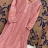 Premium_chanderi_cotton_Panel_Work_chikankari_kurti