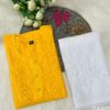 chikankari_Brasso_dyed_cotton_kurti_crochet_button