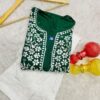 lucknawi_chikankari_rayon_handwork_ghass_patti_kurti_with_cotton_chikankari_handwork_bhakhya_pant